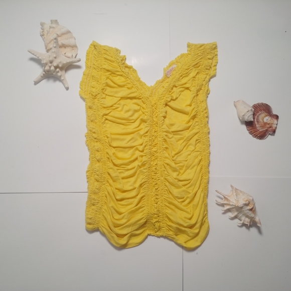 🌈Like new Stretch scrunchy boutique store top - Picture 1 of 2